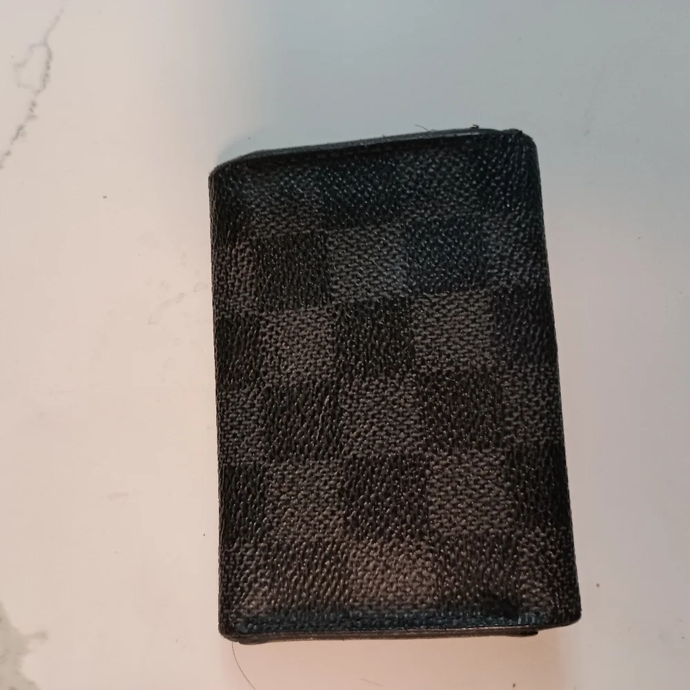 Auth Louis Vuitton Damier Graphite Multicle 6 Key Holder Case